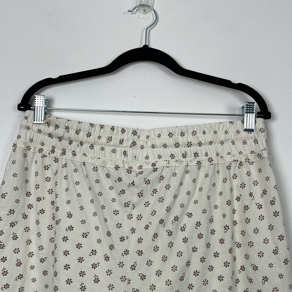 Madewell pajama shorts women bandana flower raw edge drawstring waist size large - Picture 5 of 7